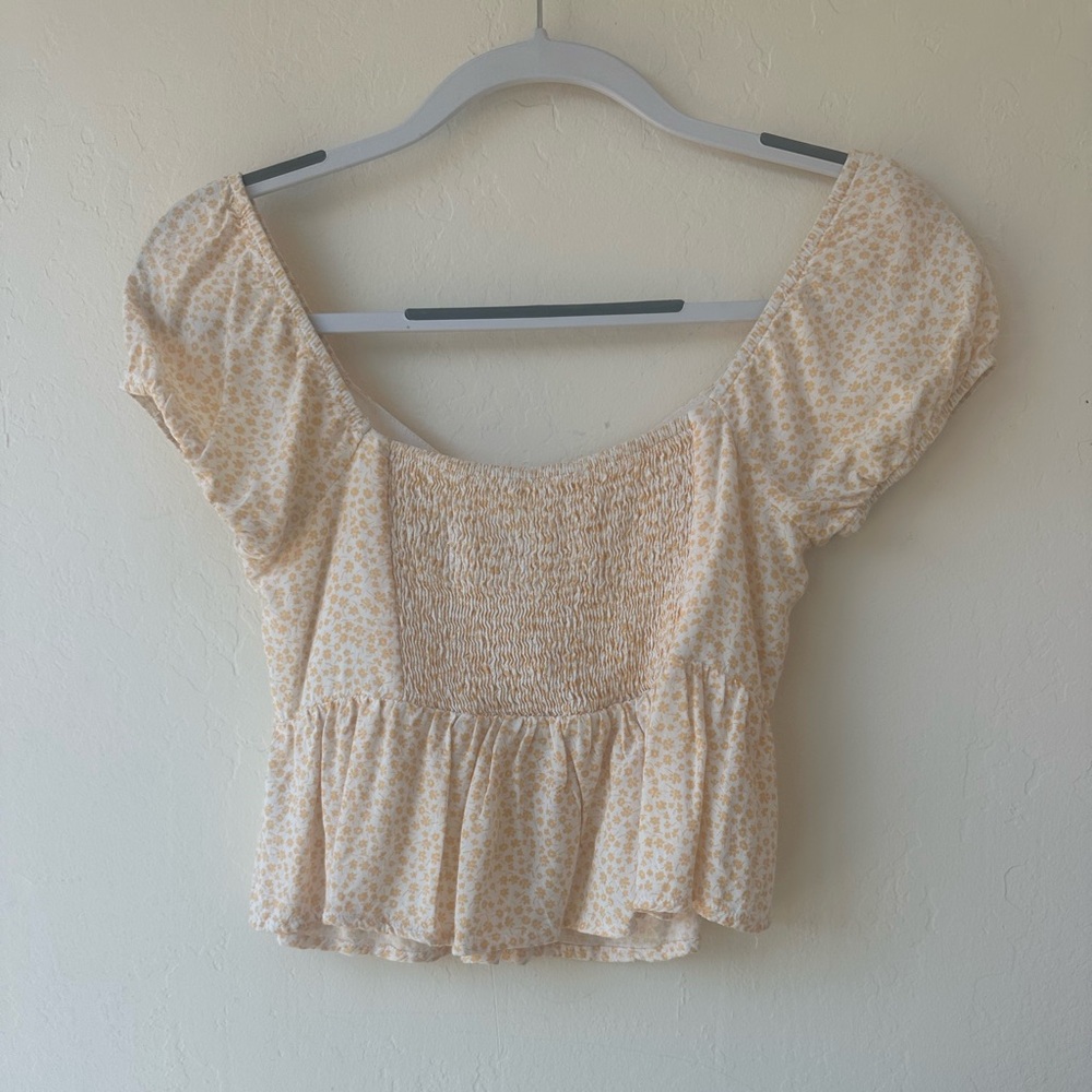 Yellow Floral Women’s Blouse